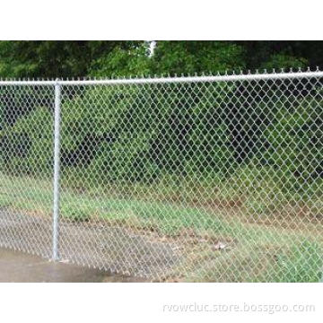 Electro Galvanized Diammond Wire Mesh Chain Link  Fence Mes
